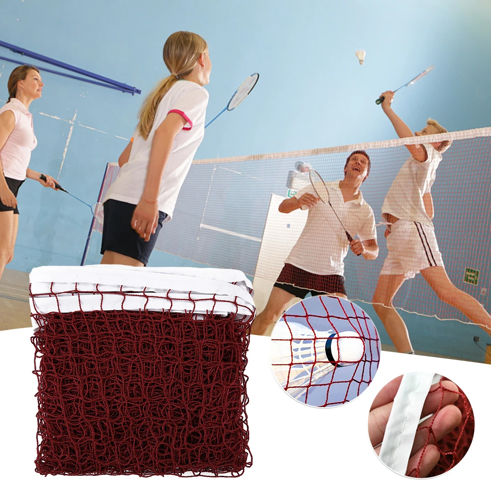 Badminton Net - ตาข่ายแบดมินตัน ตาข่ายแบดมินตันทดแทนโพลีโพรพิลีน ติดตั้งง่าย ตาข่ายแบดมินต์ทดแทนสำหรับแบดมินต์ เทนนิส วอลเลย์บอล