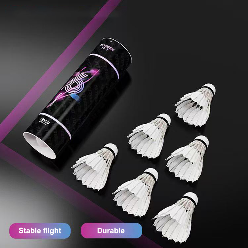 ลูกขนไก่แบดมินตัน 3/6 ชิ้น ขนน - Badminton Shuttlecock บทวิจารณ์และราคา