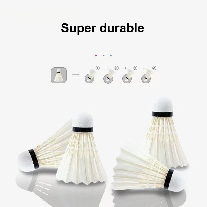 ลูกขนไก่แบดมินตัน 3/6 ชิ้น ขนน - Badminton Shuttlecock บทวิจารณ์และราคา