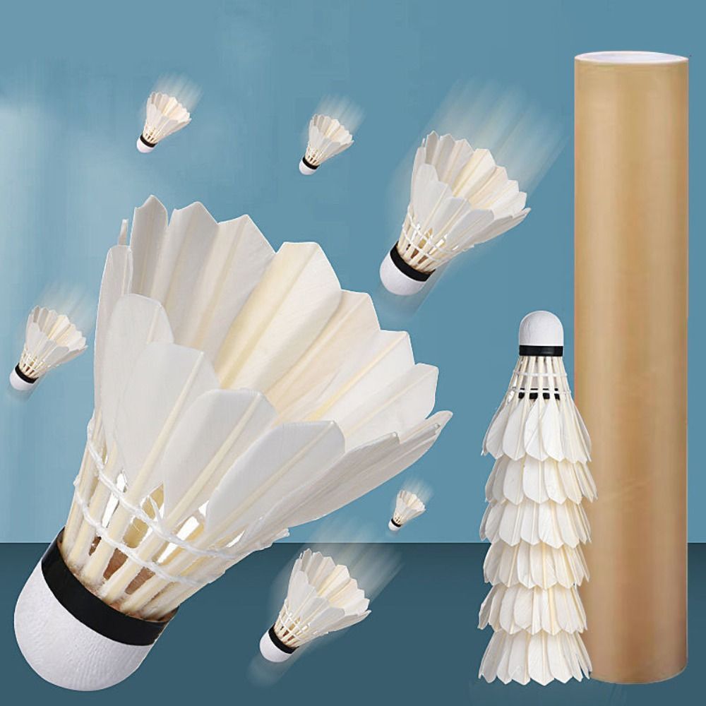 12 ชิ้น Professional White Goo - Feather Shuttlecock บทวิจารณ์และราคา