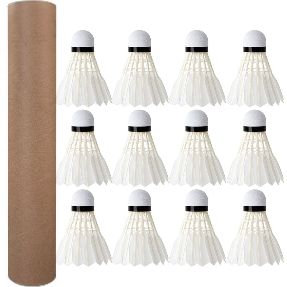 3/6/12Pcs Professional แบดมินต - Feather Shuttlecock บทวิจารณ์และราคา