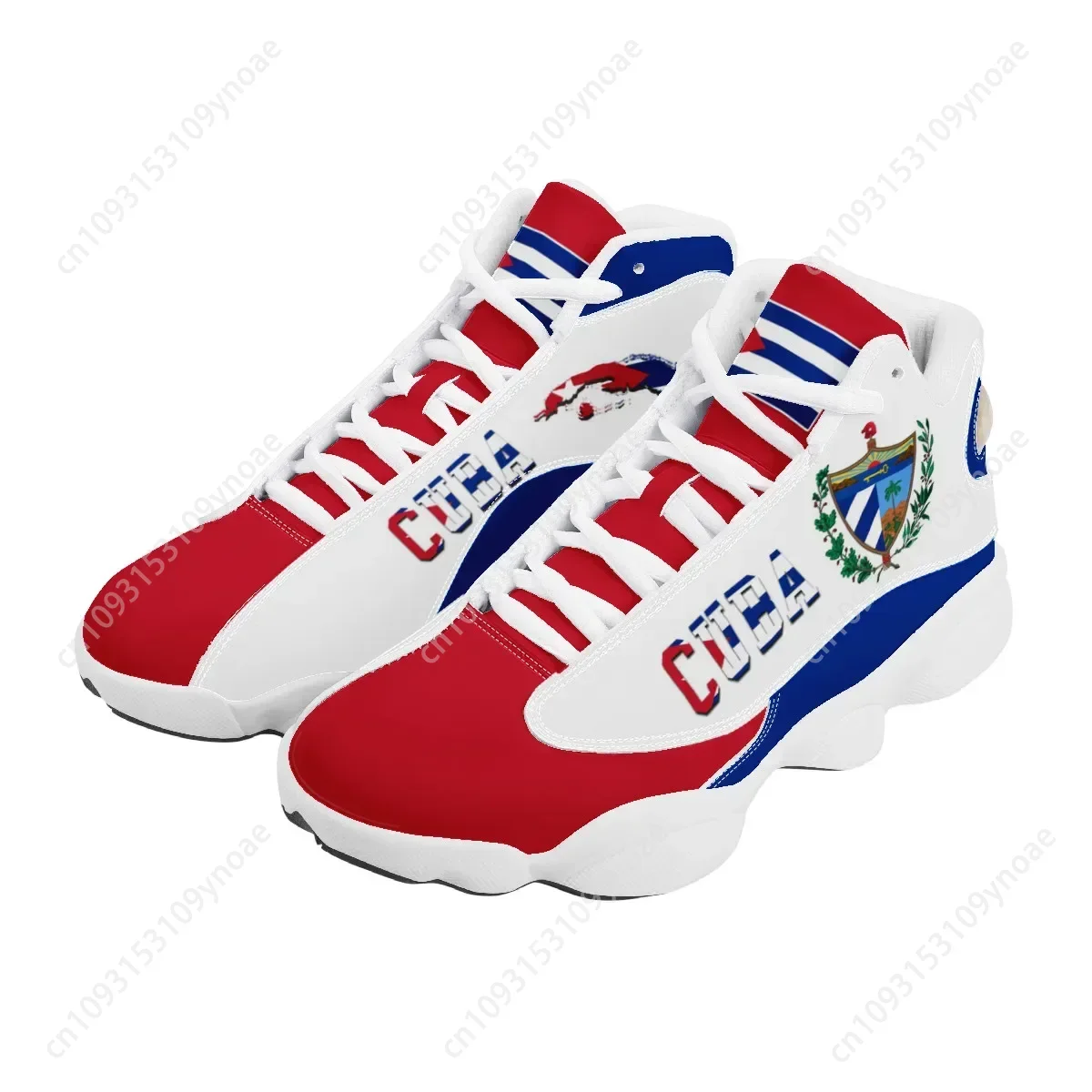 CUBA Flag พิมพ์ Cool Men บาสเก - Badminton Shoes Men บทวิจารณ์และราคา
