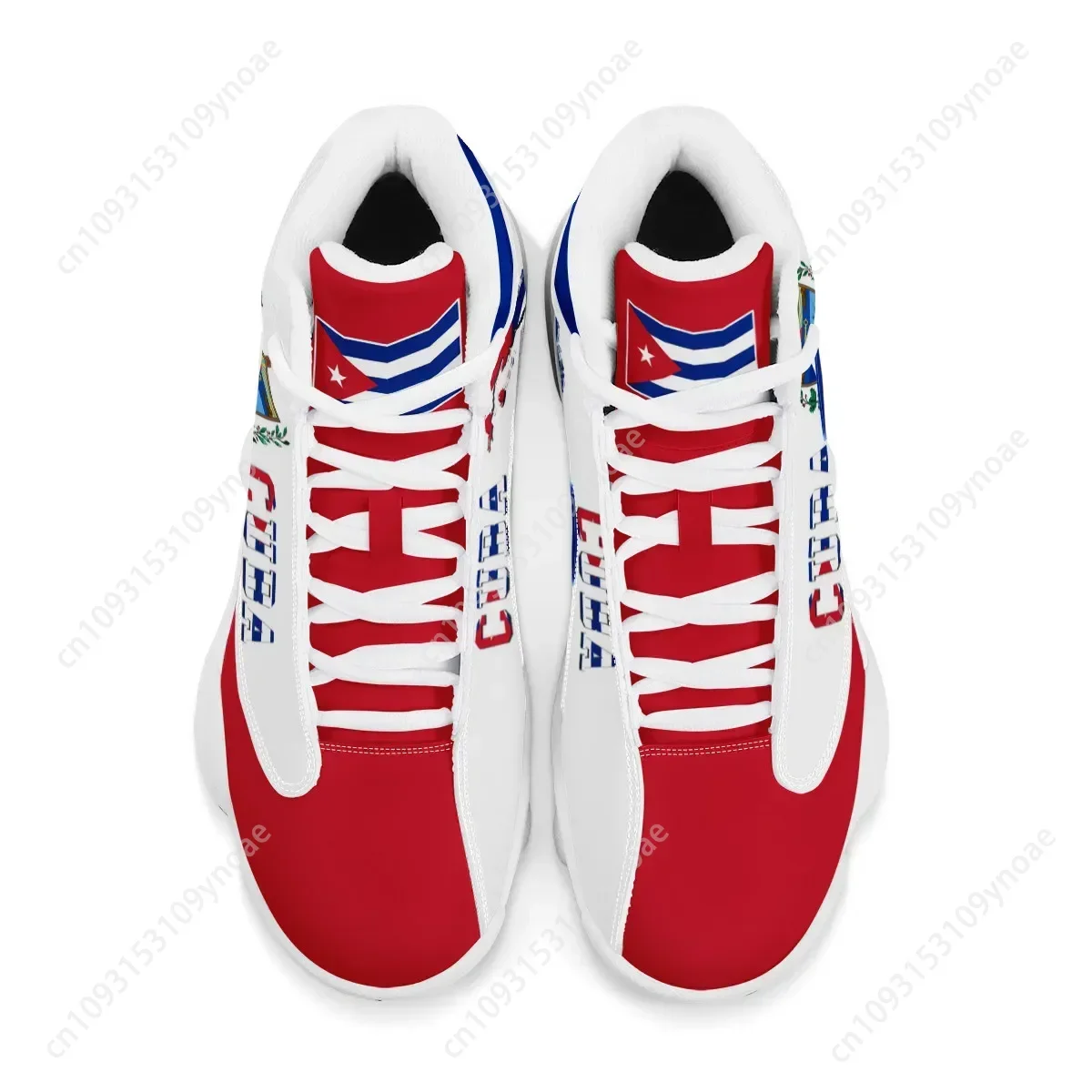 CUBA Flag พิมพ์ Cool Men บาสเก - Badminton Shoes Men บทวิจารณ์และราคา