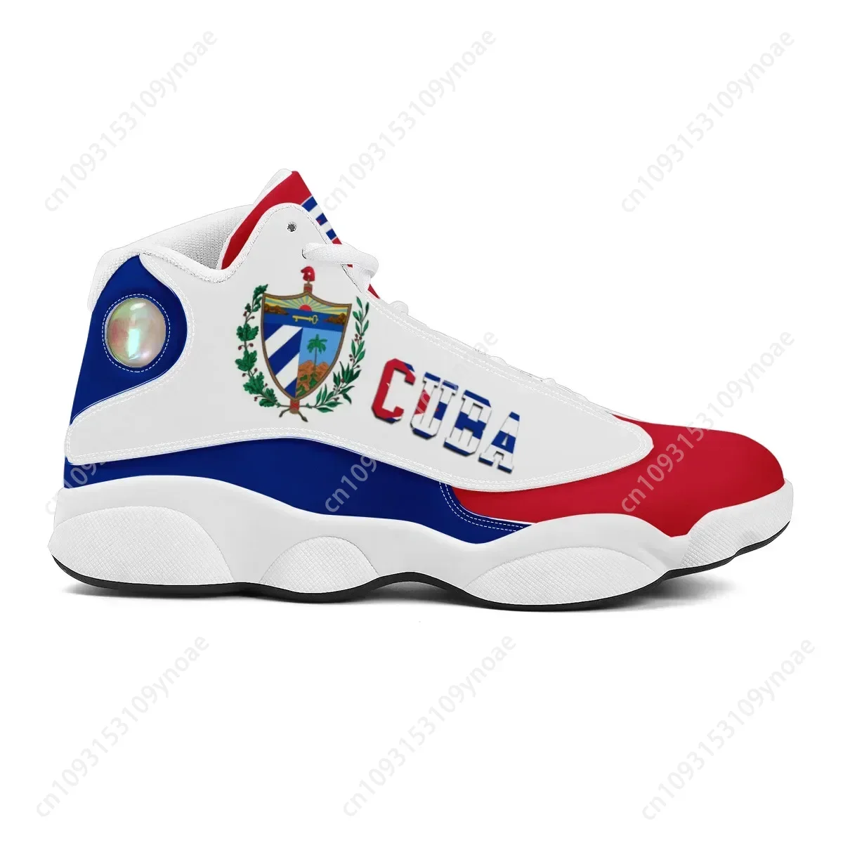 CUBA Flag พิมพ์ Cool Men บาสเก - Badminton Shoes Men บทวิจารณ์และราคา