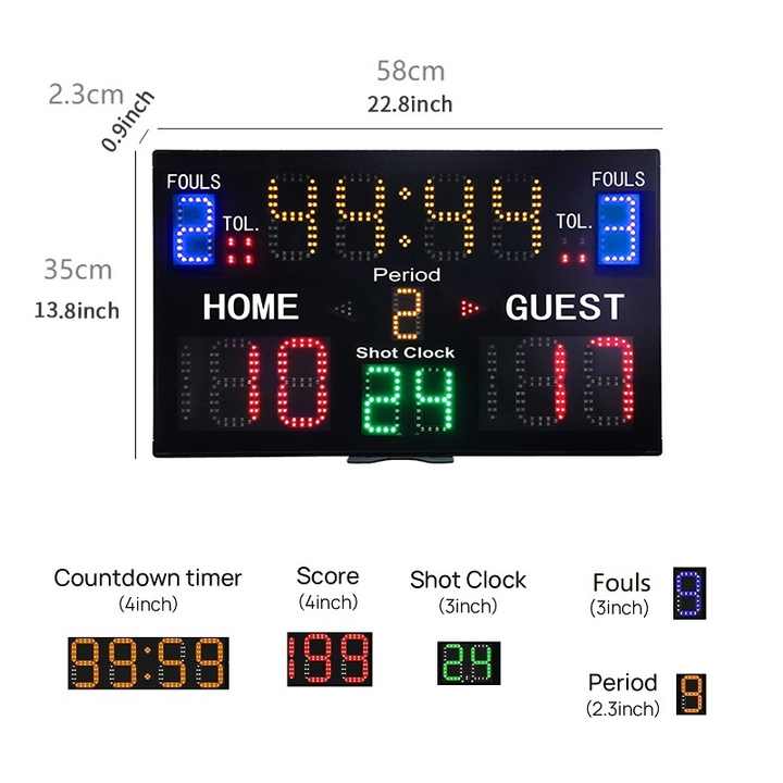 คอนโซลควบคุมระยะไกลไร้สายแบบพก - Scoreboard Digital บทวิจารณ์และราคา