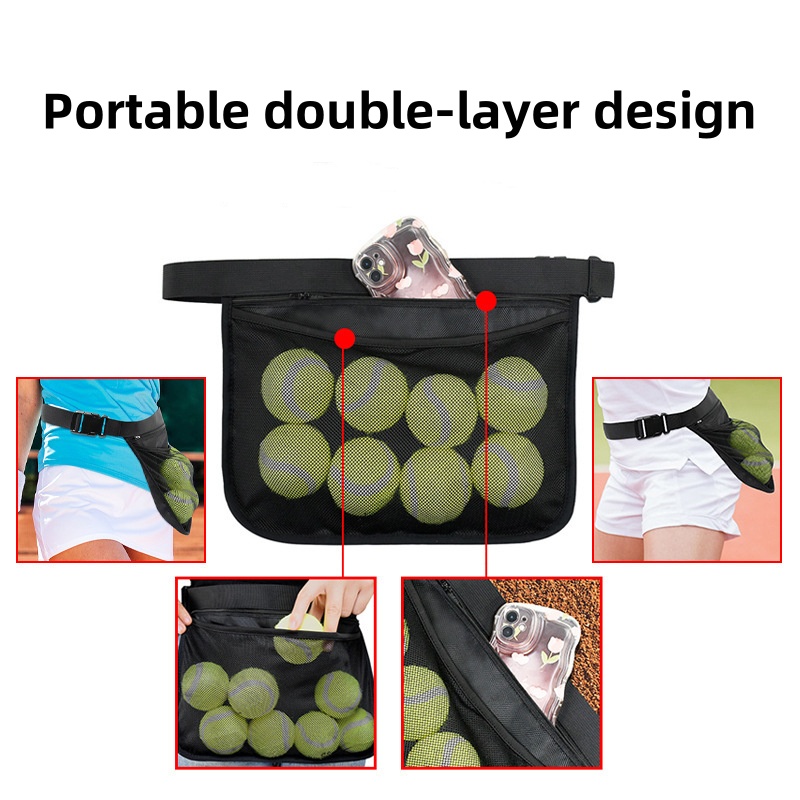 กระเป๋าคาดเอวสำหรับใส่ลูกเทนนิ - Badminton Bag บทวิจารณ์และราคา