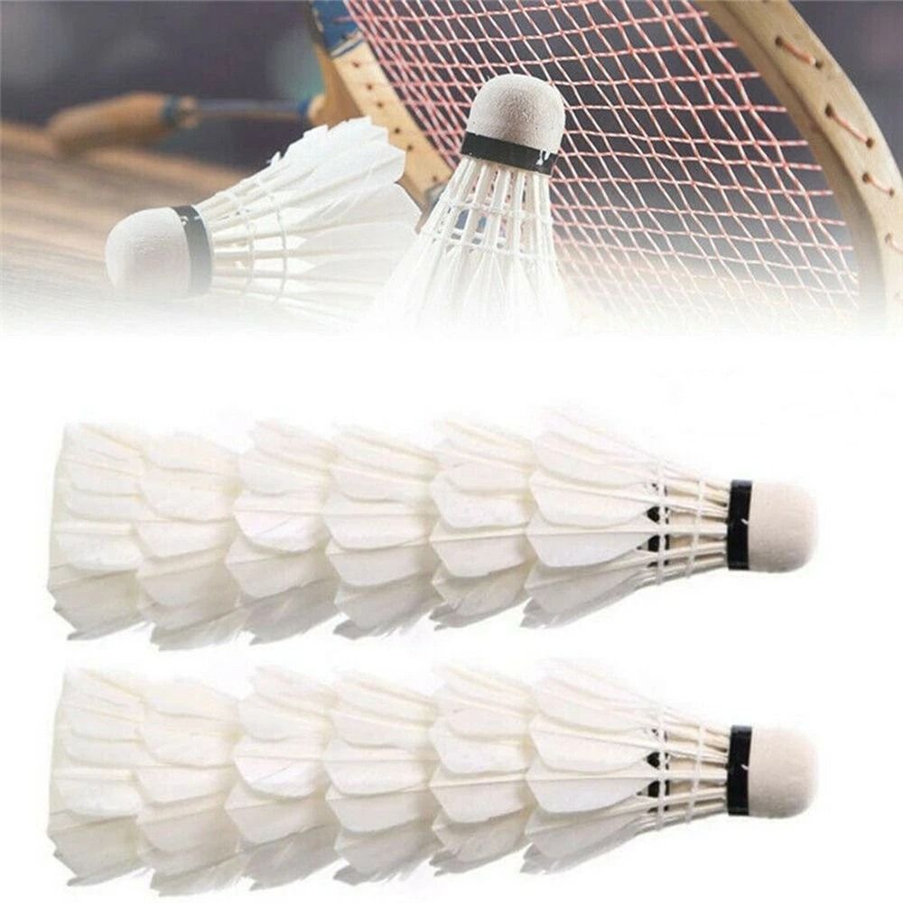 ลูกขนไก่แบดมินตันขนห่านสีขาวแบ - Feather Shuttlecock บทวิจารณ์และราคา